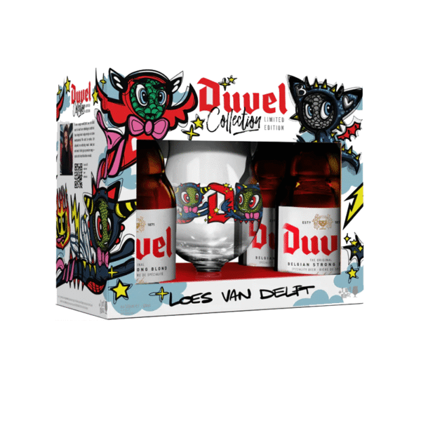 DUVEL LIMITED EDITION LOES VAN DELFT 4 X 33 CL + GLAS