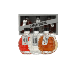 SAPER VODKA GRANAAT 3 X 20 CL GESCHENKVERPAKKING
