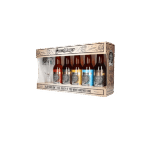 GUILTY MONKEY GESCHENKVERPAKKING 5 X 33 CL + GLAS
