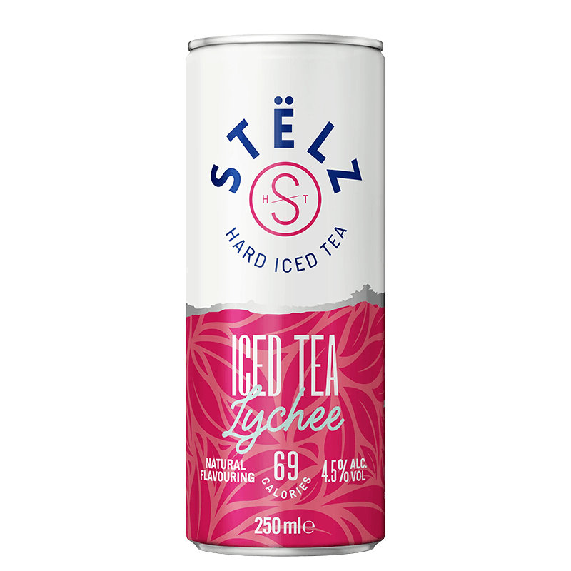 STELZ HARD ICED TEA LYCHEE BLIK 12 X 25 CL (Incl. Statiegeld)